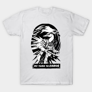 SAMURAI TURKEY CARVER THANKSGIVING HALLOWEEN T-Shirt